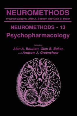 Psychopharmacology - Neuromethods 13 (Paperback)