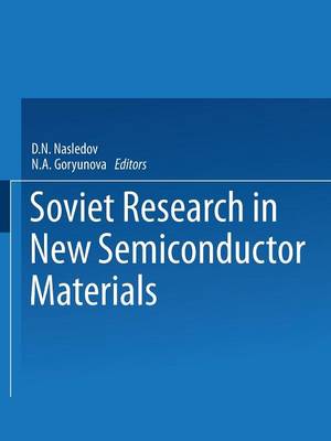 Soviet Research in NEW SEMICONDUCTOR MATERIALS (Paperback)