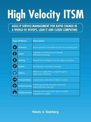 High Velocity ITSM: Agile IT Service Management For Rapid Change In A World Of DevOps, Lean IT and Cloud Computing (Paperback)