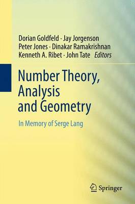 Number Theory, Analysis and Geometry: In Memory of Serge Lang (Paperback)