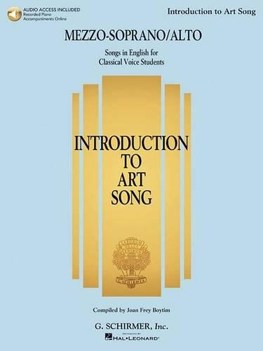 Introduction To Art Song For Mezzo-Soprano/Alto (Book/Online Audio) (Paperback)
