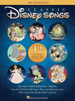 Classic Disney Songs - Big Note Piano Songbook (Paperback)