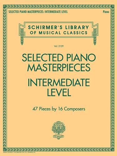 Selected Piano Masterpieces - Intermediate Level (Piano Book) (Paperback)