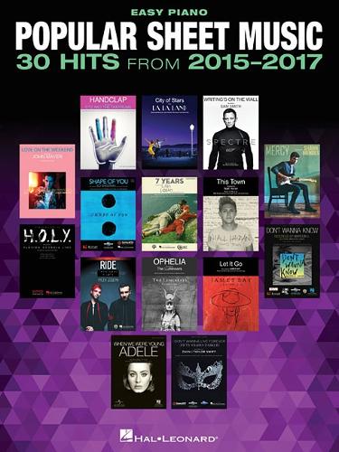 Popular Sheet Music: 30 Hits From 2015-2017 (Paperback)