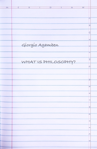 What Is Philosophy? - Meridian: Crossing Aesthetics (Paperback)