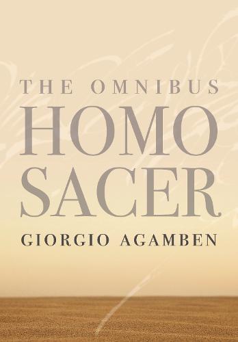 The Omnibus Homo Sacer - Meridian: Crossing Aesthetics (Hardback)