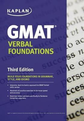 Kaplan GMAT Verbal Foundations (Paperback)