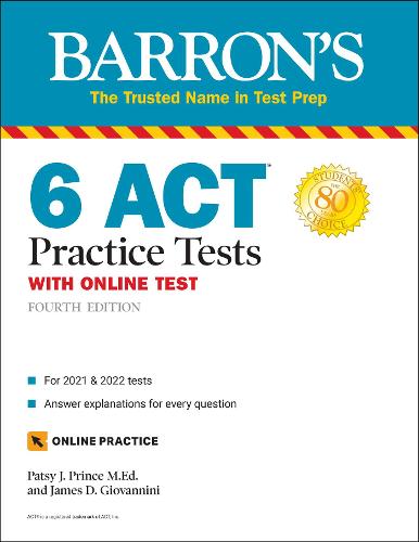 6 ACT Practice Tests with Online Test - Barron's Test Prep (Paperback)