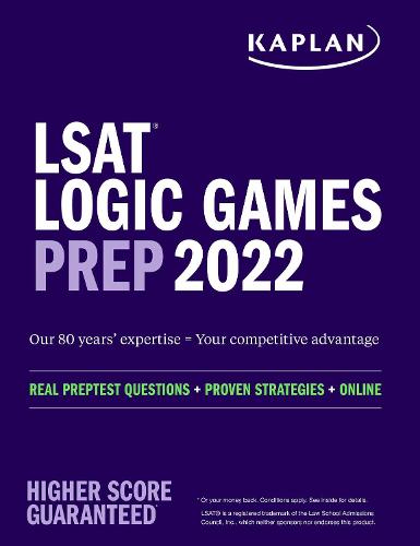 2022 Lsat Schedule Lsat Logic Games Prep 2022 By Kaplan Test Prep | Waterstones