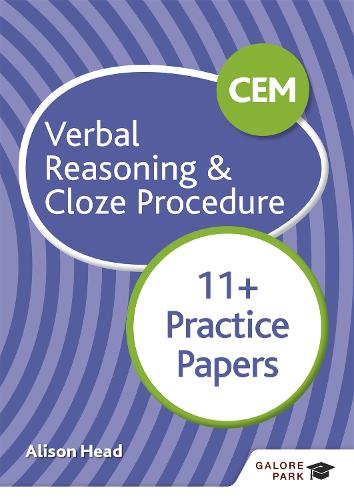 CEM 11+ Verbal Reasoning & Cloze Procedure Practice Papers (Paperback)