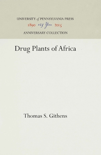 Drug Plants of Africa - AFRICAN HANDBOOKS 8 (Hardback)