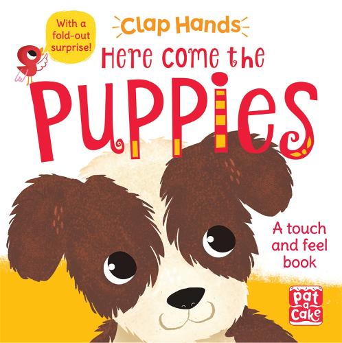 Clap Hands: Here Come the Puppies: A touch-and-feel board book with a fold-out surprise - Clap Hands (Board book)