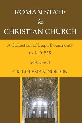 Roman State & Christian Church Volume 3 (Paperback)