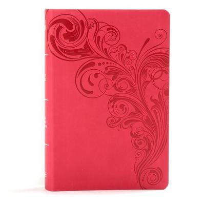 KJV Large Print Personal Size Reference Bible, Pink Leathertouch (Leather / fine binding)