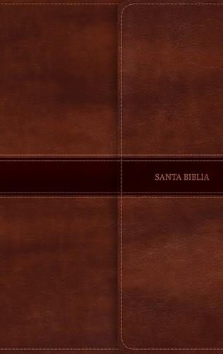 RVR 1960 Biblia Ultrafina, marron simil piel con indice y solapa con iman (Leather / fine binding)