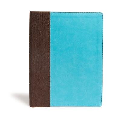 CSB Life Essentials Study Bible, Brown/Sky LeatherTouch (Leather / fine binding)