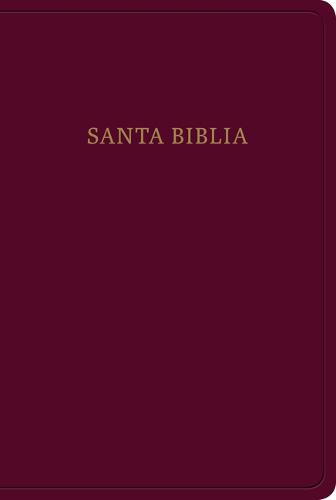 RVR 1960 Biblia letra grande tamano manual, borgona imitacion piel con indice (Leather / fine binding)