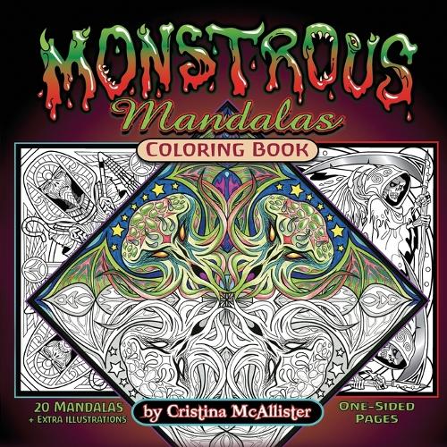 Monstrous Mandalas Coloring Book (Paperback)
