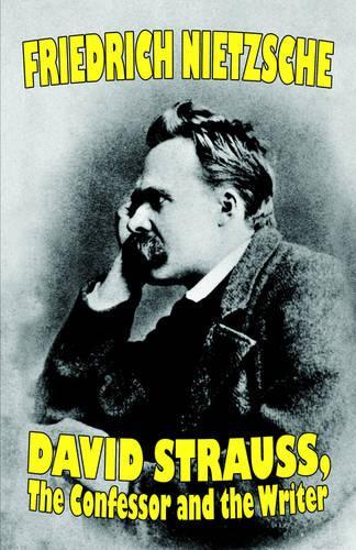 David Strauss, the Confessor and the Writer (Hardback)
