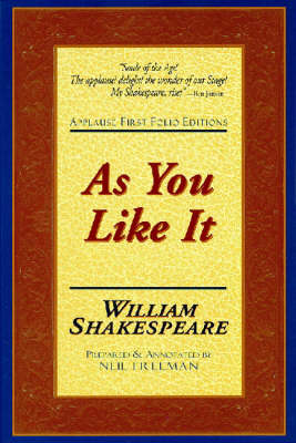 As You Like it - Applause Shakespeare Library Folio Texts (Paperback)