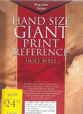 Bible Kjv Giant Print Reference Burgundy Imm: Burgundy (Book)