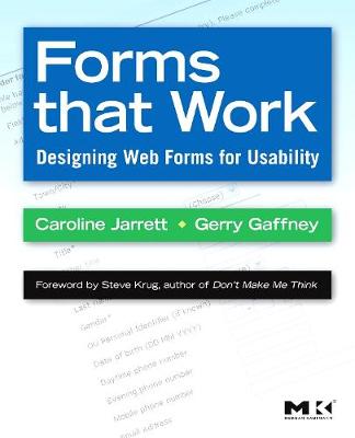 Forms that Work: Designing Web Forms for Usability - Interactive Technologies (Paperback)