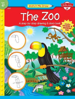 The Zoo: A Step-by-Step Drawing & Story Book (Paperback)