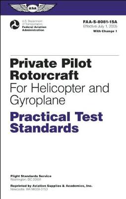 Private Pilot Rotorcraft Practical Test Standards for Helicopter and Gyroplane: FAA-S-8081-15A (Paperback)