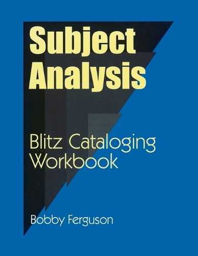 Subject Analysis: Blitz Cataloging Workbook (Paperback)
