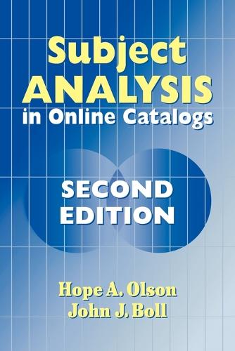 Subject Analysis in Online Catalogs, 2nd Edition (Paperback)