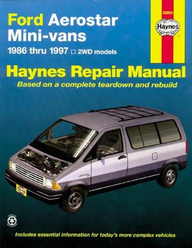 Ford Aerostar Mini-Vans (86 - 97) (Paperback)