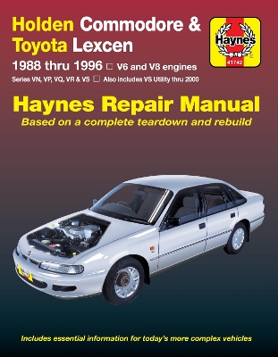 Holden Commodore & Toyota Lexcen (88 - 96) (Paperback)