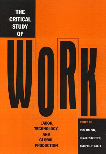 Critical Study Of Work (Hardback)