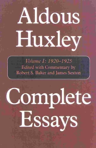 essays by aldous huxley