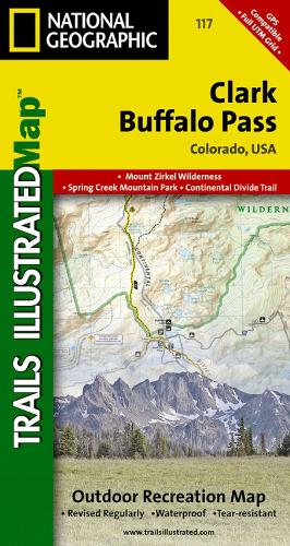 Clark/buffalo Pass: Trails Illustrated (Sheet map, folded)