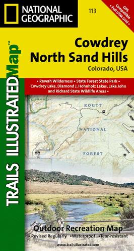 Cowdrey/north Sand Hills: Trails Illustrated (Sheet map, folded)