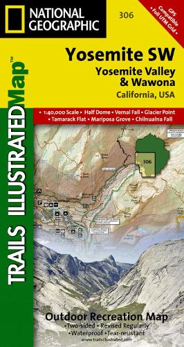 Yosemite Sw, Yosemite Valley & Wawona: Trails Illustrated National Parks (Sheet map, folded)