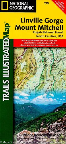 Linville Gorge/mount Mitchell, Pisgah National Forest: Trails Illustrated Other Rec. Areas (Sheet map, folded)