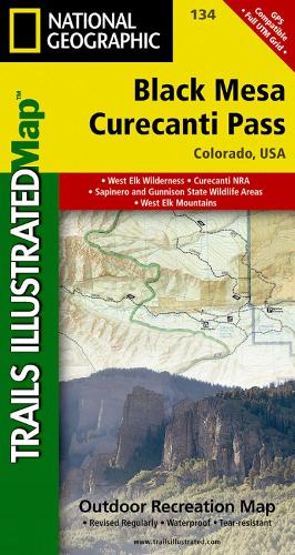 Black Mesa/Curecanti Pass: Trails Illustrated (Sheet map, folded)