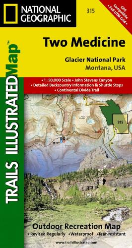 Two Medicine, Glacier National Park: Trails Illustrated National Parks (Sheet map, folded)