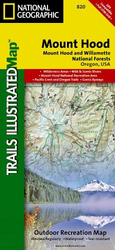 Mount Hood, Mount Hood & Willamette National Forests: Trails Illustrated Other Rec. Areas (Sheet map, folded)