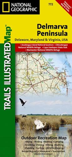 Delmarva Peninsula, Regional Recreational Map: Trails Illustrated Other Rec. Areas (Sheet map, folded)