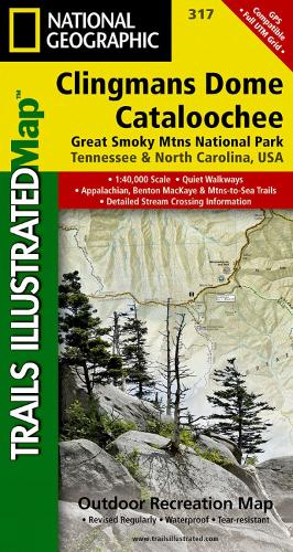 Clingman's Dome/cataloochee, Great Smoky Mountains National Park: Trails Illustrated National Parks (Sheet map, folded)