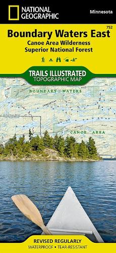 Boundary Waters, East, Superior National Forest: Trails Illustrated Other Rec. Areas (Sheet map, folded)