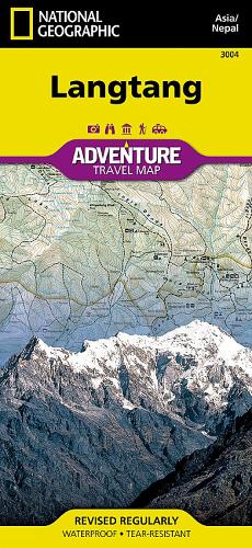 Langtang, Nepal: Travel Maps International Adventure Map (Sheet map, folded)