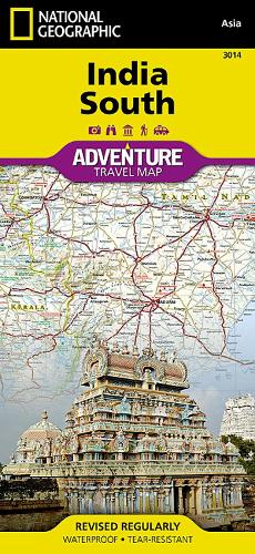 India, South: Travel Maps International Adventure Map (Sheet map, folded)