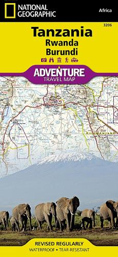 Tanzania, Rwanda, Burundi: Travel Maps International Adventure Map (Sheet map, folded)