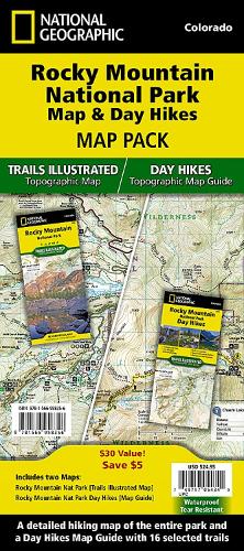 Rocky Mountain Day Hikes and National Park Map (Map Pack) by Nat Geo