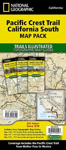 Pct Earth Map Pacific Crest Trail: California South (Map Pack) by Nat Geo Maps ...