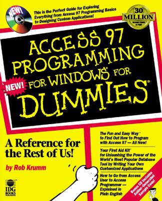 Access Programming for Windows '95 For Dummies (Paperback)